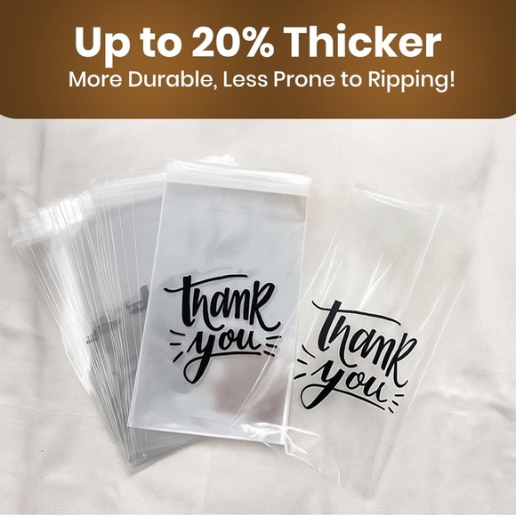 Thank You Bags - 50 PC - Self Adhesive - Picture 3 of 4